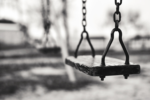 swing on the old playground