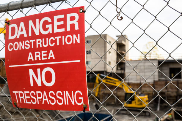 istock Danger/No Tresspassing Sign at a Construction Site 679986018
