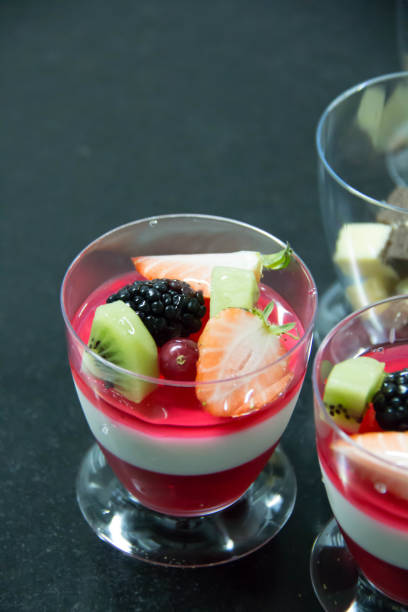 istock fruit jelly ontop wild strawberries, blackberries kiwi  slice 679994032