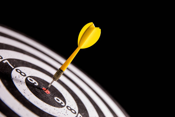 istock Dart in center of target 680007974
