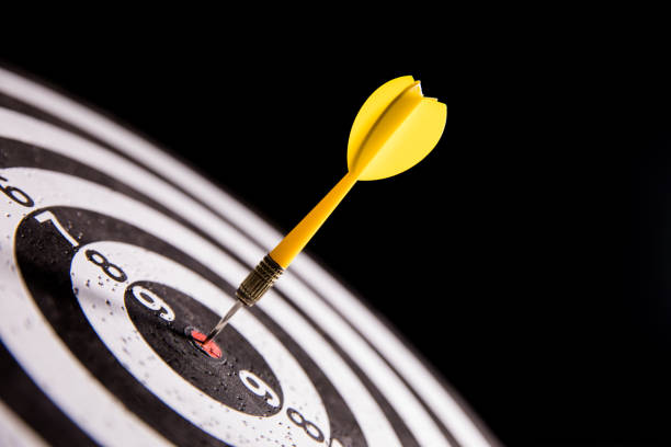 istock a single dart in the bullseye 680008110
