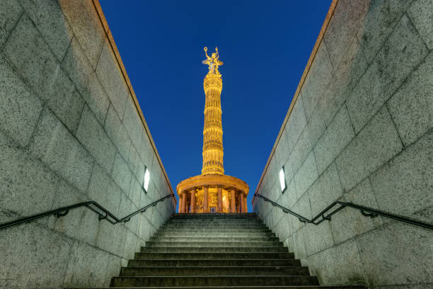 istock The Victory Column in Berlin at night 680019356