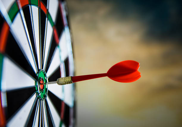 istock Dart in center of target 680021898