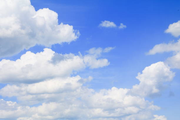 istock blue sky with big white cloud, and  raincloud in nature for background beautiful 680022054