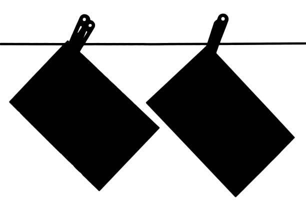 silhouette photo on a rope on a white background .