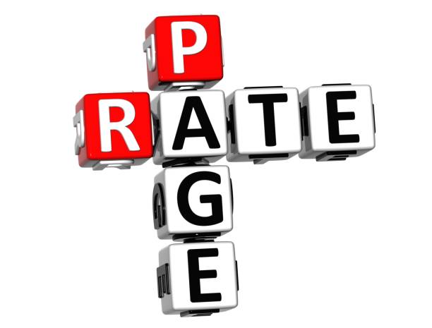 istock 3D Rate Page Crossword on white background 680040744