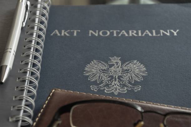 "akt notarial" significa "acto notarial". - notarize fotografías e imágenes de stock