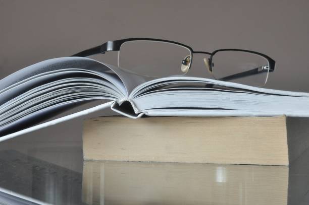 istock Books to be studied  and the glasses 680051092