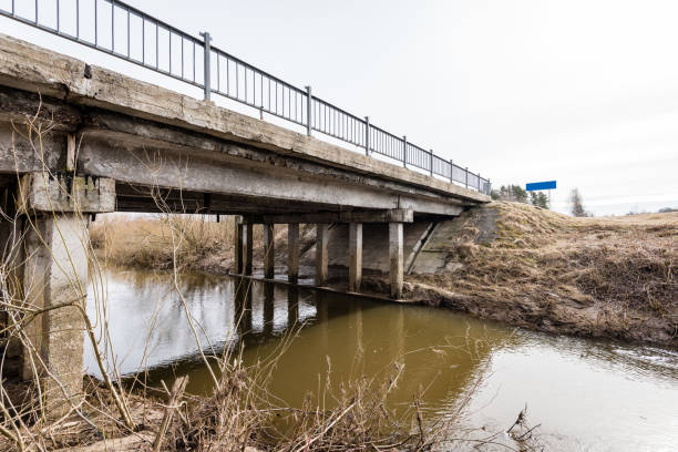 istock Abandoned ruins of old rock bridge 680057072