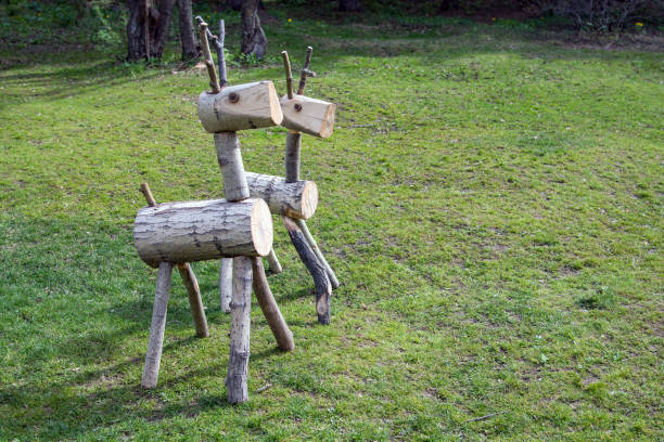 istock Hand made of wood animal 680057102
