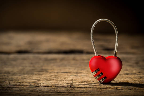 istock heart shape lock on grunge wooden 680060026