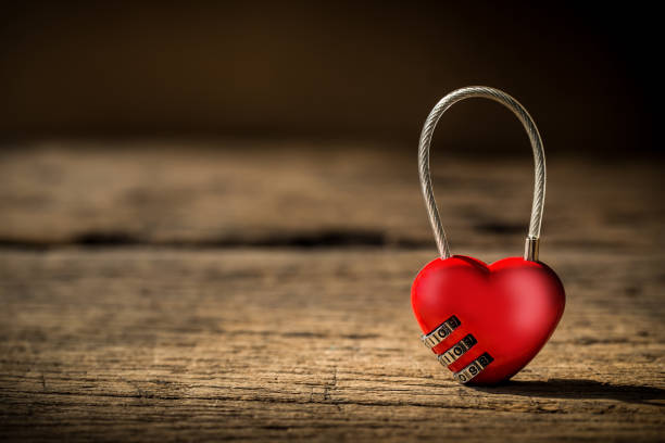 heart shape lock on grunge wooden heart shape lock on grunge wooden, image for love valentine concept opening bridge stock pictures, royalty-free photos & images