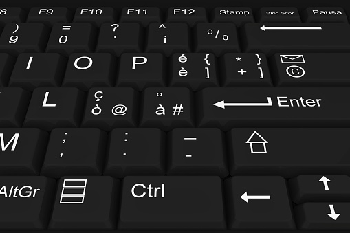 Entrar en teclado ordenador nera photo