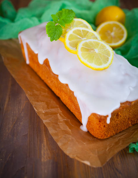 istock Fresh lemon pound cake with sweet lemon icing 680089770