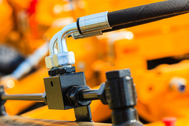 istock Industrial detailed pneumatic, hydraulic steel pump 680093542
