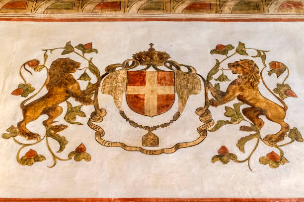 Coat of arms of the Italian city Milan - Italy.