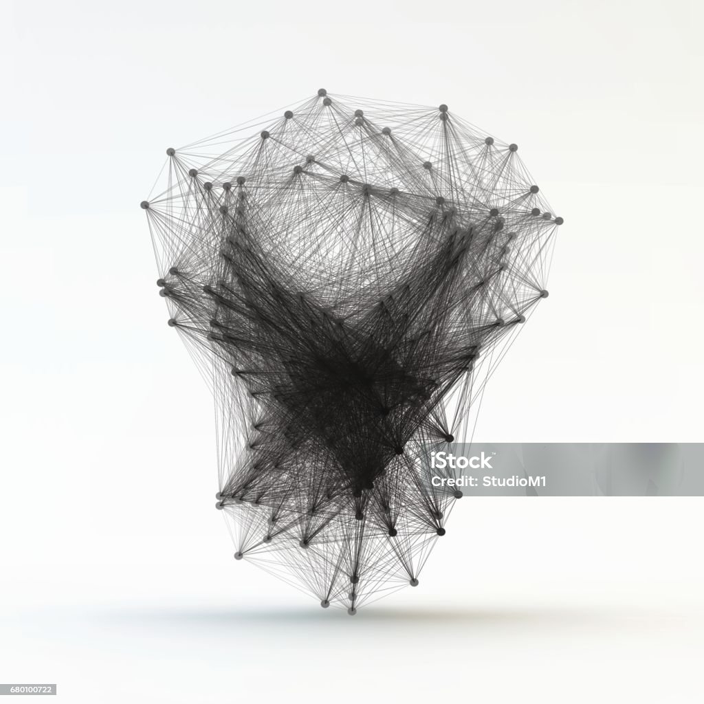 Structure Wireframe Vector Connection Structure Wireframe Vector Illustration Stock Illustration ...
