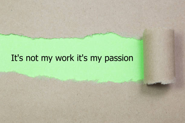 istock The word It's not my work it's my passion appearing behind torn paper. 680103428