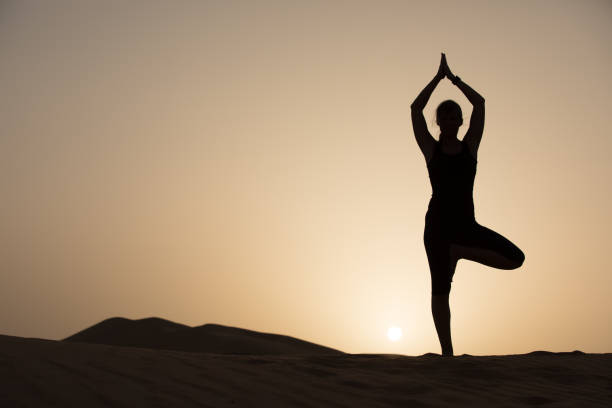 istock Woman exercising in the desert. 680114798
