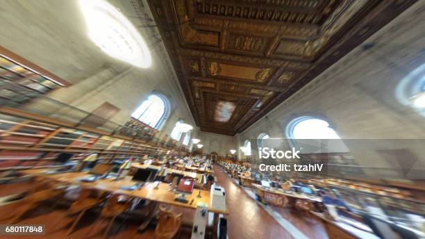 Library In New York New York Public Library Stock Photo - Download Image Now - New York Public Library, 360-Degree View, Library