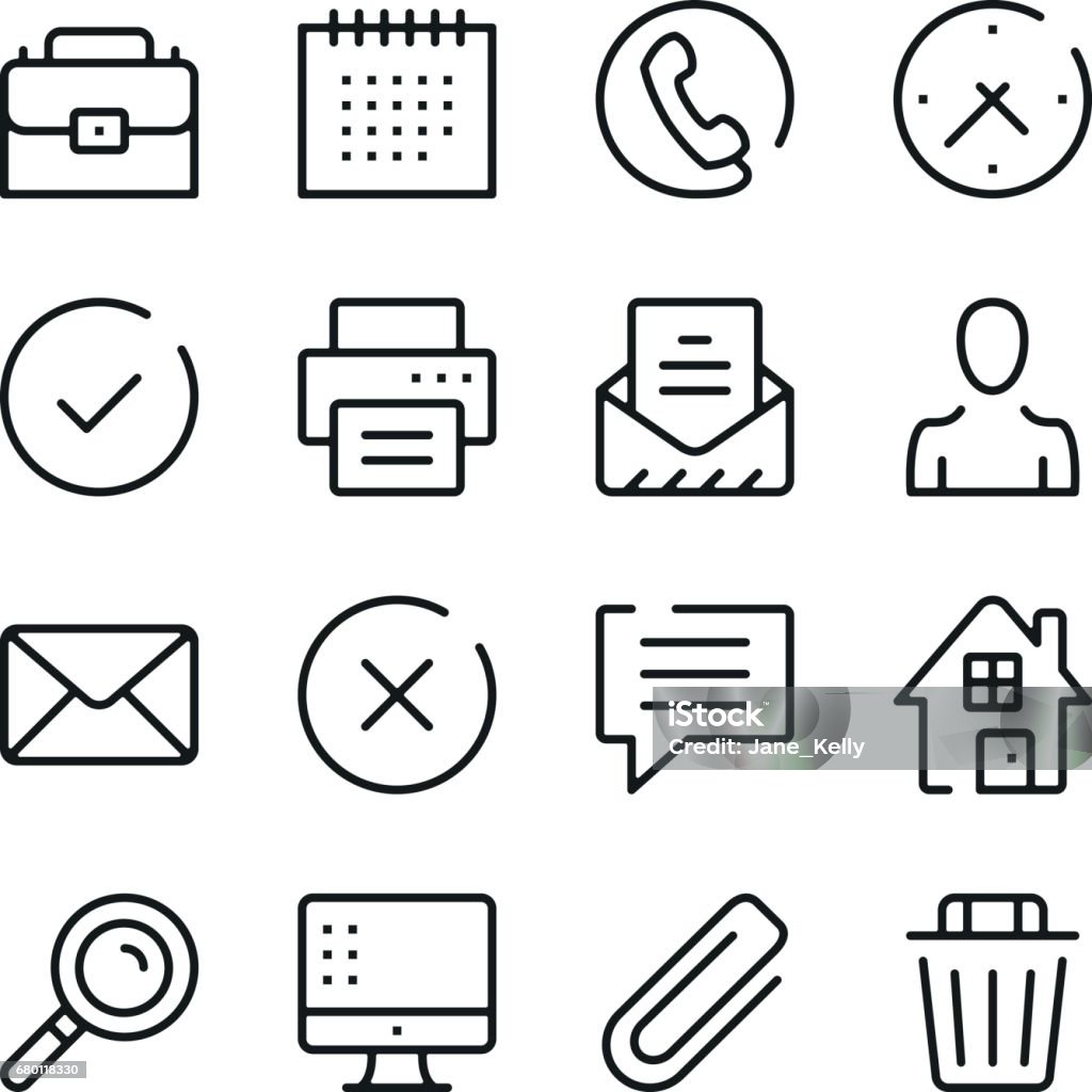 Business and communication line icons set. Modern graphic design concepts, simple outline elements collection. Vector line icons Printmaking Technique stock vector