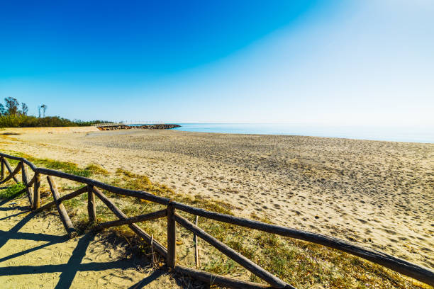 istock Marina di Cardedu under a blue sky 680123502