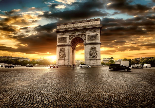 istock Parisian Arch of triumph 680134748