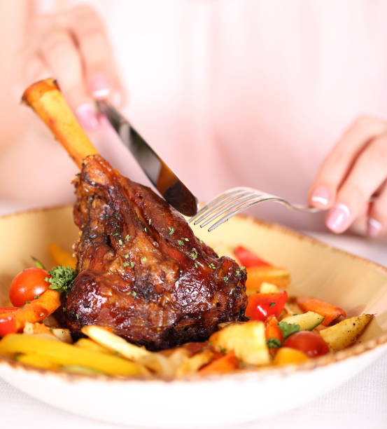 istock Woman eating fresh salad 680138486