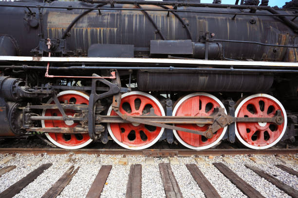 istock Old out-of-date rust steam train locomotive 680144794