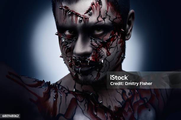 Angry And Bloody Stock Photo - Download Image Now - Adult, Adults Only, Art