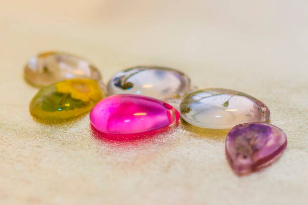 istock Crystals made of epoxy resin 680151186