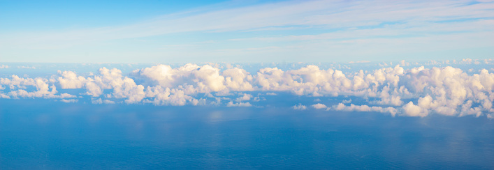 Clouds above the ocean