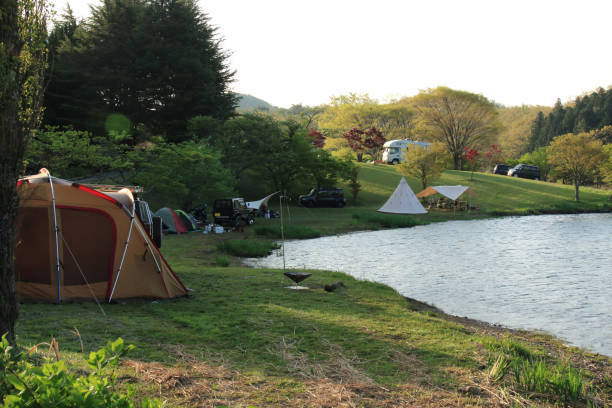 istock Shidaka Lake is a wonderful landscape campsite. 680165448