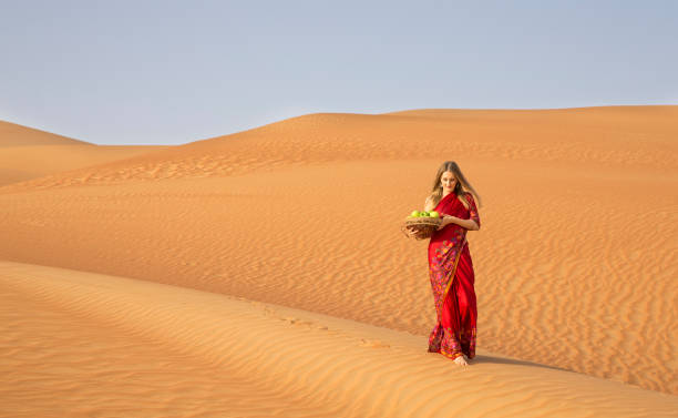 istock Woman in a red sari 680168670