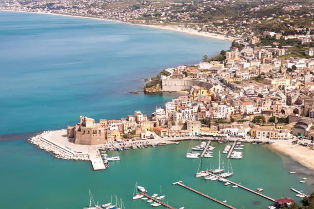 istock Aerial view on Castellammare del Golfo, Sicily 680175900