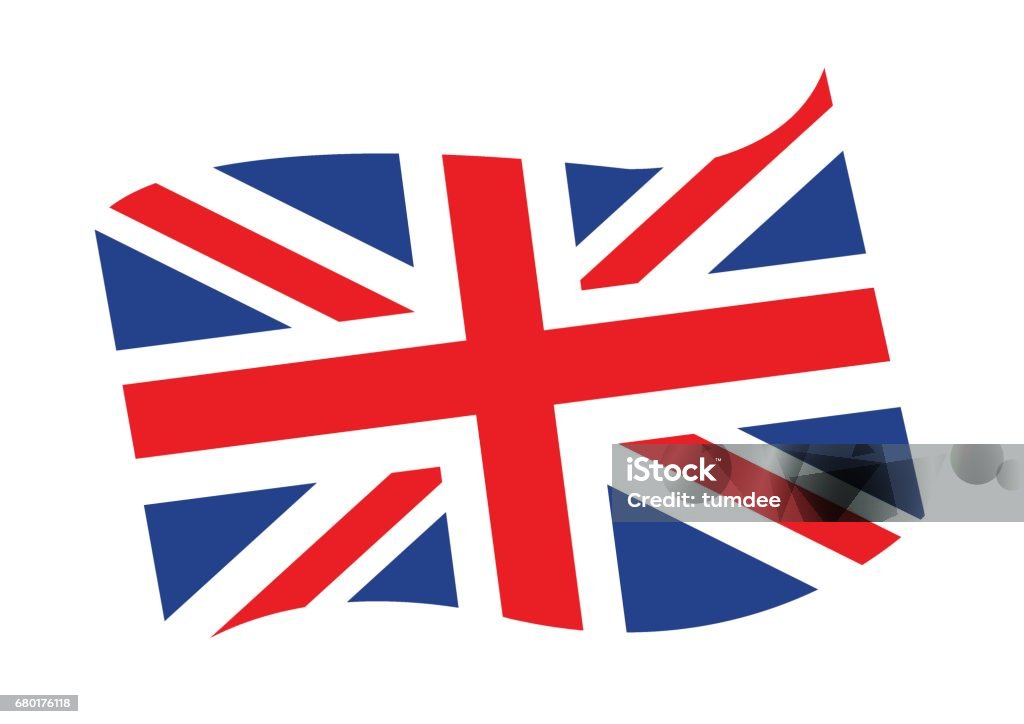 National flag of UK , the United Kingdom of Great Britain and Northern Ireland idea design Blue stock vector