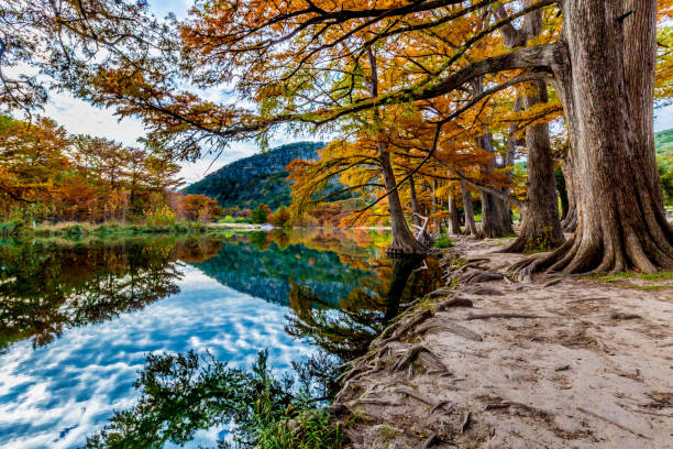 istock Orange Leaves and Clear Waters at Garner State Park, Texas 680176952