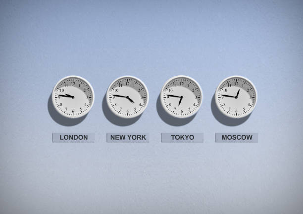 world clock different time in the world time zone stock pictures, royalty-free photos & images