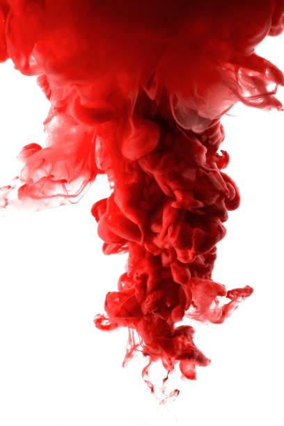 istock Acrylic colors and ink in water. Abstract frame background. Isolated on white. 680194338