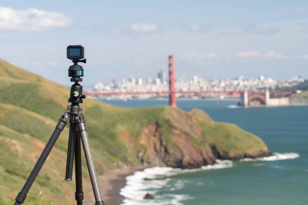 kameran tar timelapse av san francisco - kustlinje videor bildbanksfoton och bilder