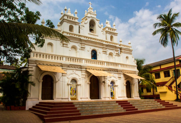 istock A beautiful white Church in Goa, India. 680200044