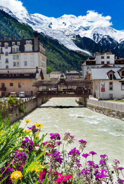 istock Chamonix, France with Mont Blanc mountain range 680208216