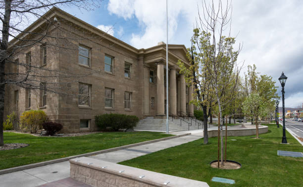 istock Nevada Ormsby County Courthouse building entrance in Carson City 680210586