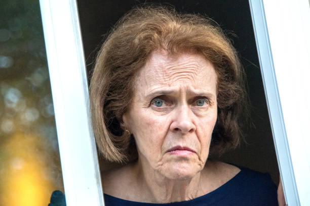 istock Serious senior woman 680214298