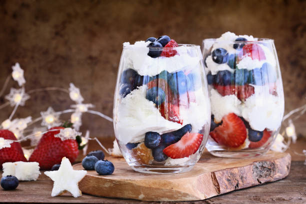 istock Blueberry Strawberry Trifles for July 4th 680220428