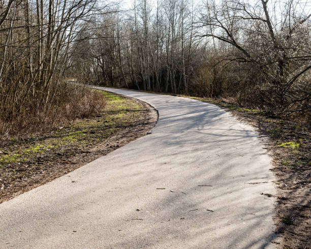 istock Country Road with perspective 680226138