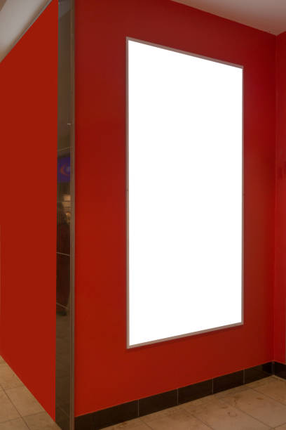 istock Mock up. Blank billboard, poster frame, advertising on the the wall. 680227814