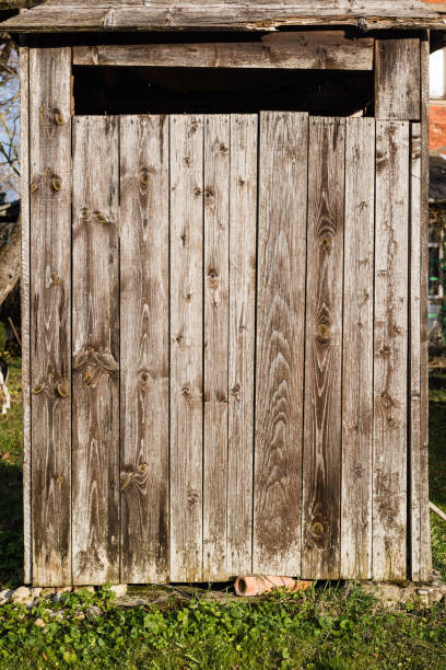 istock Abandoned ruins of old wooden building 680234776