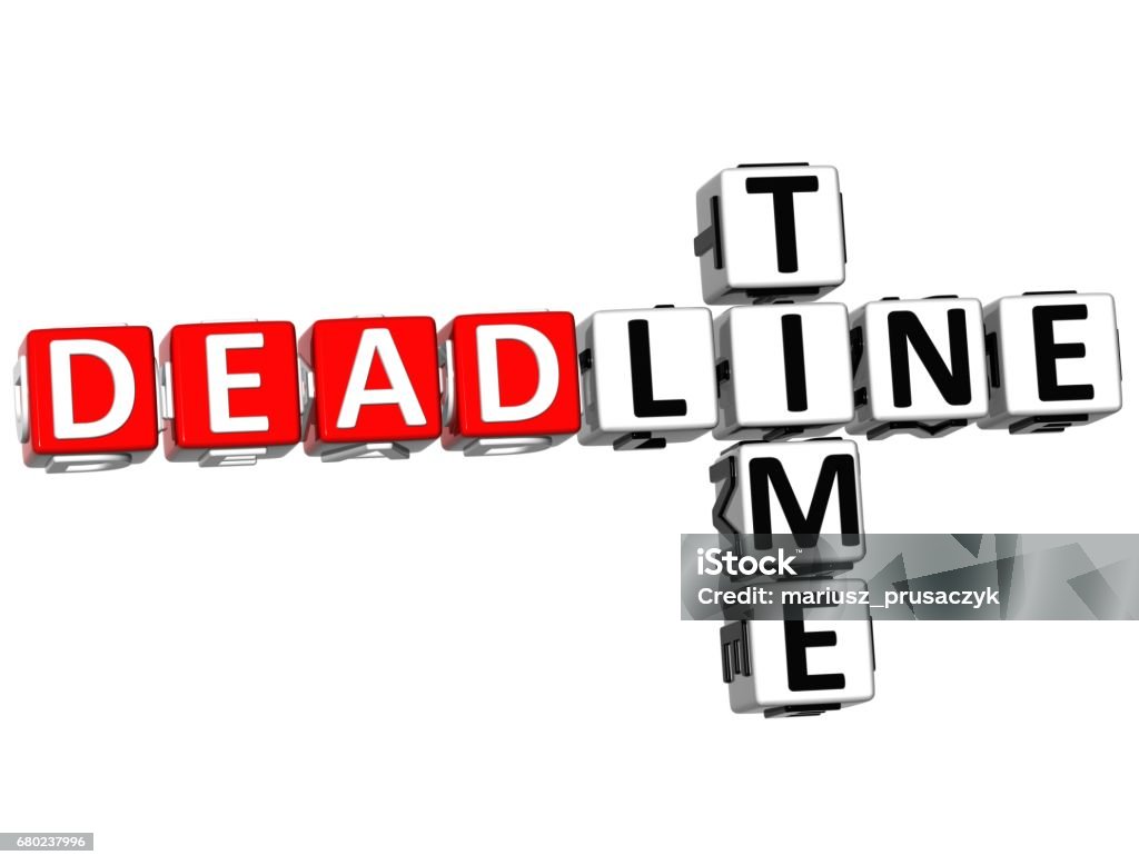 3d Deadline Time Crossword Stock Photo Download Image Now Abstract 3d Deadline Time Crossword Stock Photo Download Image Now Abstract