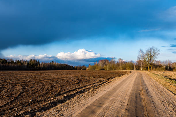 istock Country Road with perspective 680238850